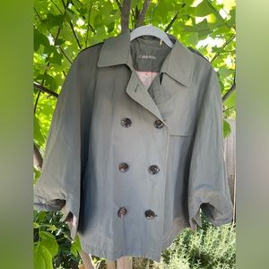 Women’s cute & unique cropped jacket by Calvin Klein.